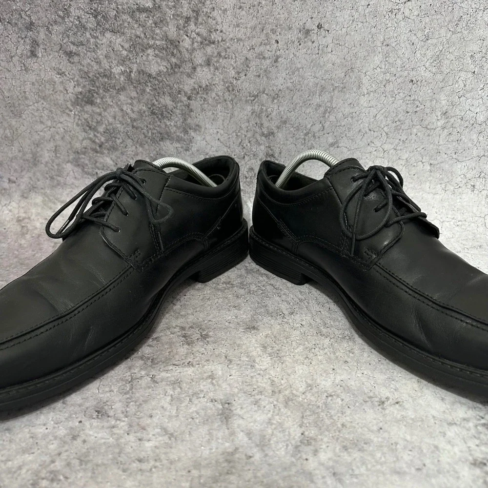 Bostonian Ipswich Apron Oxford Mens 11.5 Black Dress Shoes Leather LaceUp